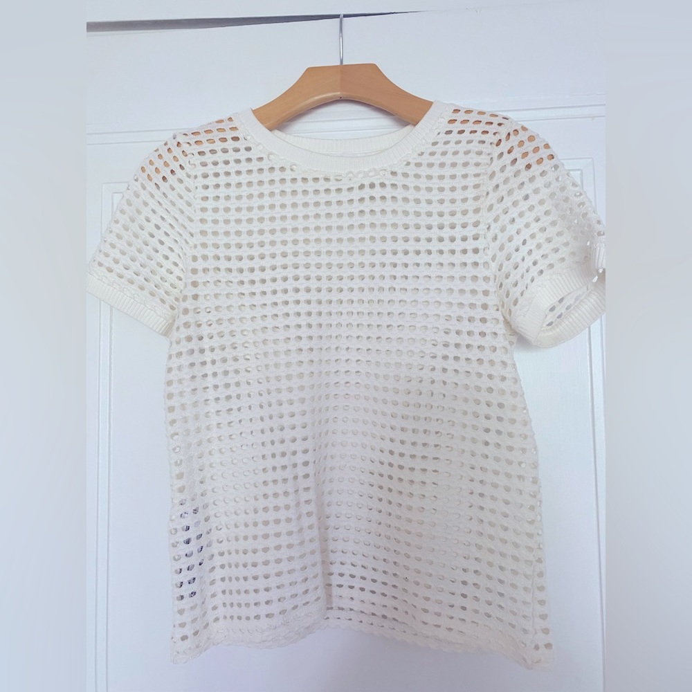 Mango, size medium, textured shirt